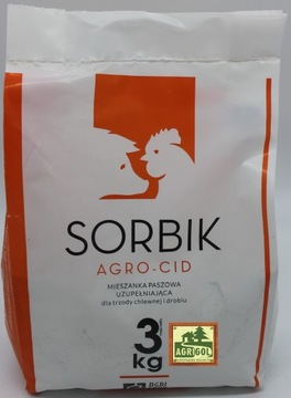 AGRO-CID SORBIK OP.3KG zakwaszacz /1t drób trzoda