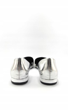 серебряные балетки 39