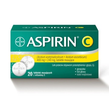 Aspirin C, 20 tabl. musujących