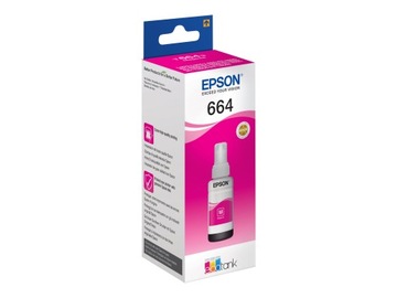 TUSZ EPSON 664 Magenta T6643 oryginał czerwony