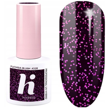 HI HYBRID LAKIER HYBRYDOWY 228 FUCHSIA BLUSH 5ml