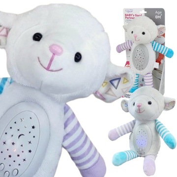 PRZYTULANKA MASKOTKA USYPIACZ PROJEKTOR 2w1 OWIECZKA WOOPIE BABY
