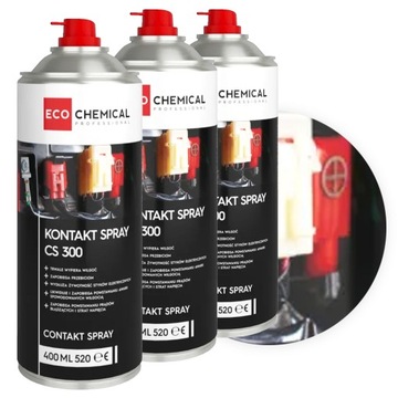 Kontakt spray środek do konserwacji STYKÓW ELEKTRYCZNYCH ZESTAW 3szt