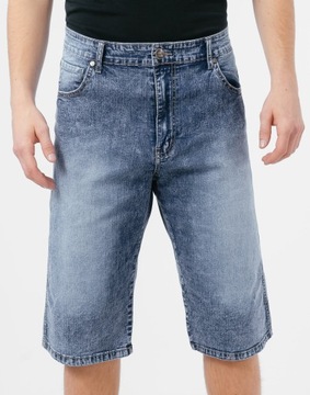 Krótkie Spodnie Jeans Spodenki Szorty Męskie Cienki Dżins Lato 19002 106 cm