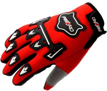 RĘKAWICE NA MOTOR CROSS QUAD MOTOCYKL ROWER BMX HULAJNOGA CZERWONE L