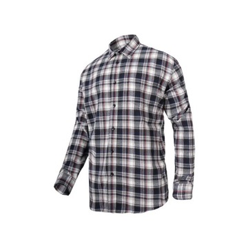 KOSZULA FLANELOWA SZARO-CZAR., 170G/M2, 