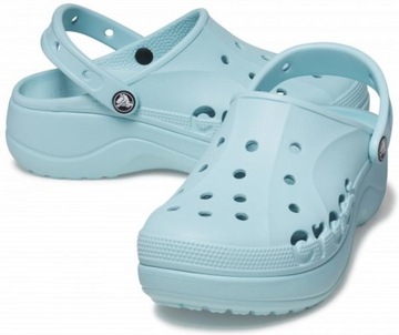 Damskie Klapki Chodaki Crocs Baya Platform 208186 Clog 36-37