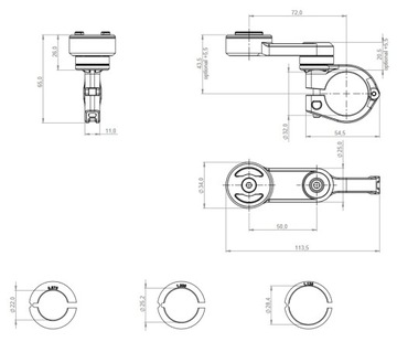 Крепление на руль Sp Connect SPC+ с ручкой