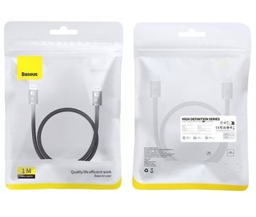 УЛУЧШЕННЫЙ КАБЕЛЬ BASEUS DISPLAYPORT FULLHD UHD 4K 8K 240 Гц ВИДЕО 2M
