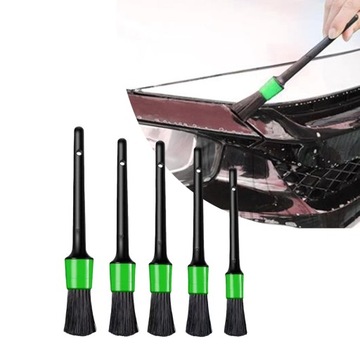 Набор из 5 щеток для чистки деталей автомобиля, 5 размеров, для консоли мотора колеса
