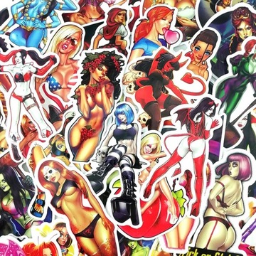 naklejki 35szt angel Sexy GIRLS sticker bomb v7