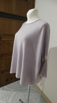 SWETER damski oversize wełna kaszmir kaszmirowy L/XL