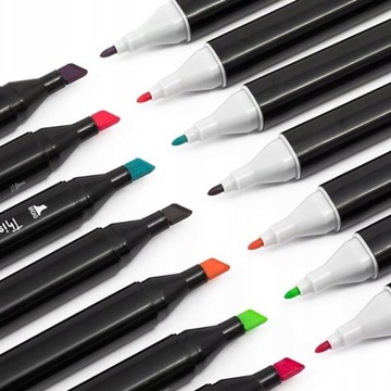 НАБОР ДВУХСТОРОННИХ АЛКОГОЛЬНЫХ МАРКЕРОВ 60 ​​ШТ. + ПАКЕТ