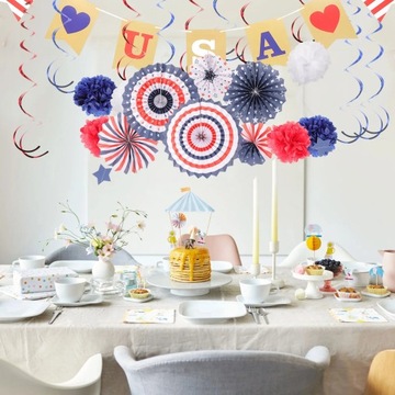 1 комплект настенных украшений к 4 июля в США