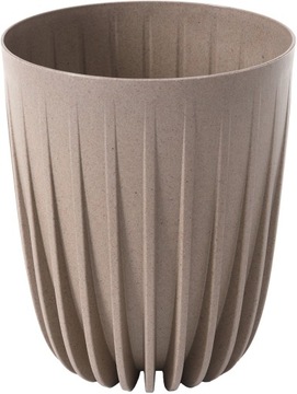 Doniczka MIRA ECO coffee 39 h46 + wkładka - Latte