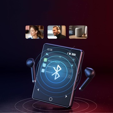 МУЗЫКАЛЬНЫЙ ПЛЕЕР HIFI MP3 MP4 16 ГБ BLUETOOTH 5.3 FM РАДИО ПОЛЬСКОЕ МЕНЮ