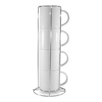 Кружки-штабелеры 4 шт. Сублимационная термотрансферная печать