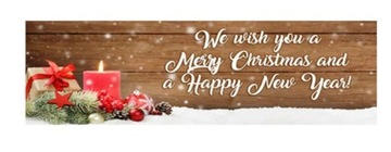 NAKLEJKI ŚWIĄTECZNE MERRY CHRISTMAS SZEROKIE 10szt