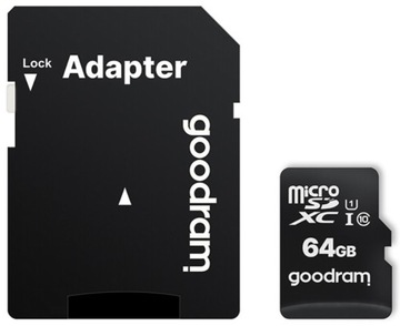 Karta pamięci MicroSD GOODRAM 64GB UHS I + adapter