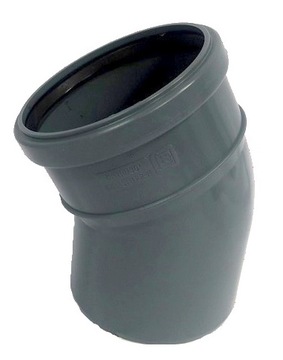 KOLANO SZARE fi 110/30° K201-110-11 RAWIPLAST KOLANKO KANALIZACYJNE