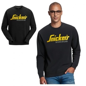 Limitowana Ciepła Bluza Robocza Męska Przez Głowę Snickers 2885 Logo Roz. M