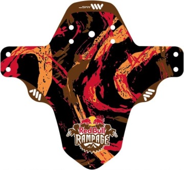 Przedni Błotnik Rowerowy AMS Mud Guard - Red Bull Rampage Czerwony