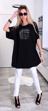 СТИЛЬНАЯ ТУНИКА OVERSIZ СВОБОДНАЯ ДОСТАВКА LOVE 626N