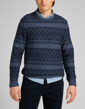 LEE CREW SEAS KNIT MĘSKI SWETER KLASYCZNY L