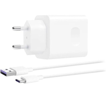 Oryginalna Szybka Ładowarka sieciowa Huawei + Kabel USB typ C 4A 40W