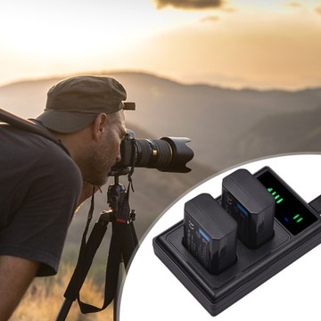 NP-FW50 Inteligentna ładowarka USB i zestaw bater