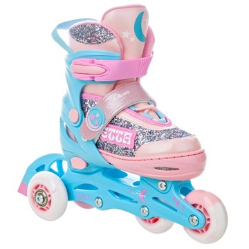 Роликовые коньки Регулируемые роликовые коньки 4в1 RAVEN Etta 27-30 LED Wheels