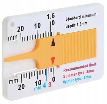 ИНДИКАТОР ВЫСОТЫ ПРОТЕКТОРА ШИН 1 ММ / 20 ММ AG235B