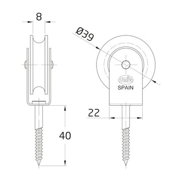 ПЛАСТИКОВЫЙ КАБЕЛЬНЫЙ БЛОК AMIG 301-40 МОДЕЛЬ 301