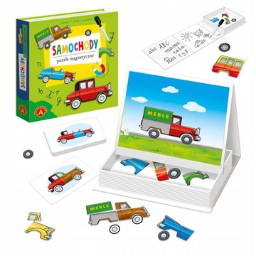 Alexander Układanka Puzzle Magnetyczne Samochody 26795