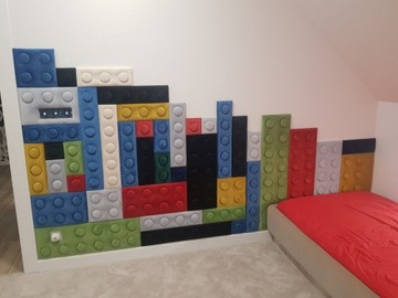 МЯГКИЕ ПАНЕЛИ LEGO С МЯГКОЙ ОБИВКОЙ, ДЕТСКИЕ 25x25