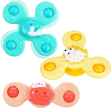 ZABAWKI OBROTOWE NA PRZYSSAWKĘ KĄPIEL DLA DZIECI