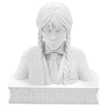 Figurka WEDNESDAY ADDAMS Jenna Ortega Serial BIAŁA