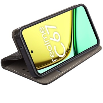 Чехол для Realme C67 SMART MAGNET CASE БУМАЖНИК ЗАКРЫТЫЙ С ФЛИПОМ + 9H СТЕКЛО