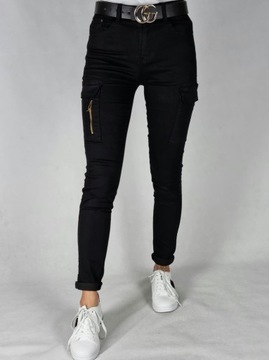 ЧЕРНЫЕ БРЮКИ КАРГО БОЛЬШИХ РАЗМЕРОВ, РАЗМЕР 46/3XL