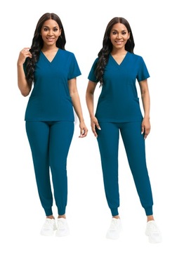 KOMPLET MEDYCZNY KOSZULKA SPODNIE UNIFORM DAMSKI, XL