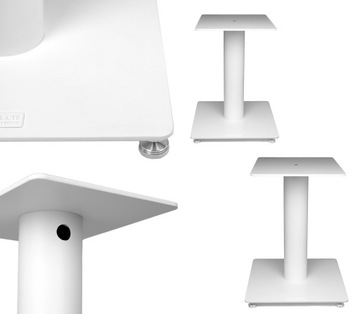 2x STAND STOJAK STOJAKI PODSTAWY POD KOLUMNY GŁOŚNIKI PODSTAWKA białe 30cm