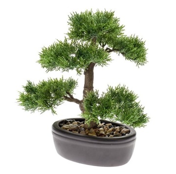 sztuczne drzewko BONSAI Cedr 32 cm drzewka iglaki