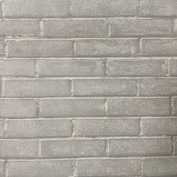 Tapeta Flizelina 3D Imitacja Cegły Szara 57653