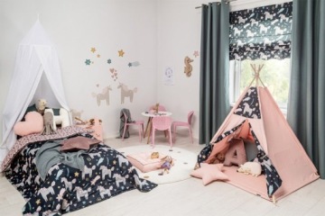 Желтая корзина для игрушек Tipi Tobi синяя