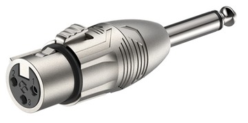 ADAPTER PRZEJŚCIÓWKA ROXTONE XLR ŻEŃSKI JACK MONO