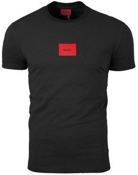 HUGO BOSS Diragolino212 T-SHIRT KOSZULKA MĘSKA CZARNA NA PREZENT / S