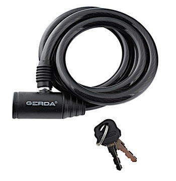 ZAPIĘCIE ROWEROWE GERDA FLEX 1000/8K ZABEZPIECZENIE LINKA NA KLIUCZ 100 CM