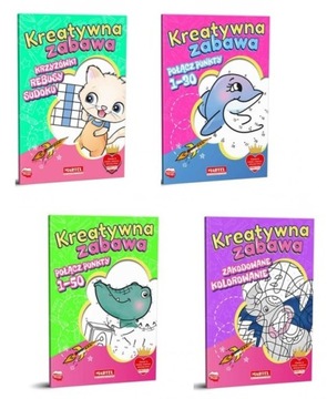 Pakiet Kreatywna zabawa Zestaw Ćwiczeń Edukacyjnych dla Dzieci 4w1