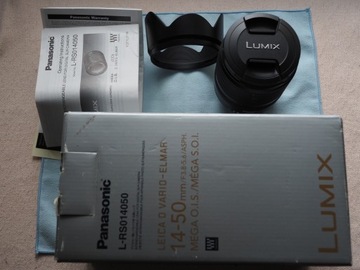 Leica D Vario-Elmar 14–50 мм 1:3,8–5,6 ASPH Переходник Mega OIS+ 4/3--m.4/3