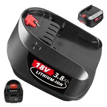 ЗАПАСНАЯ ЛИТИЙ-ИОННАЯ АККУМУЛЯТОРНАЯ БАТАРЕЯ 18 В 3,8 Ач BOSCH ДЛЯ ДОМ И САД PBA PSB PSR